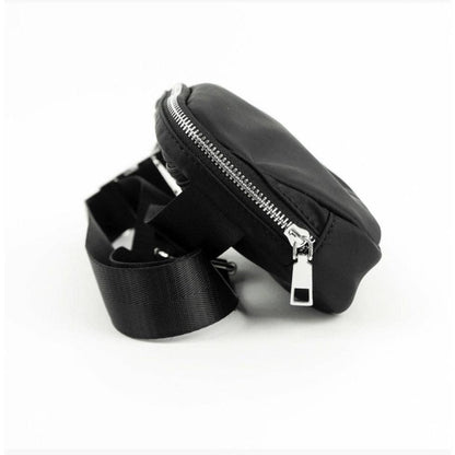 Dixie Nylon Belt | Crossbody Bag- Black