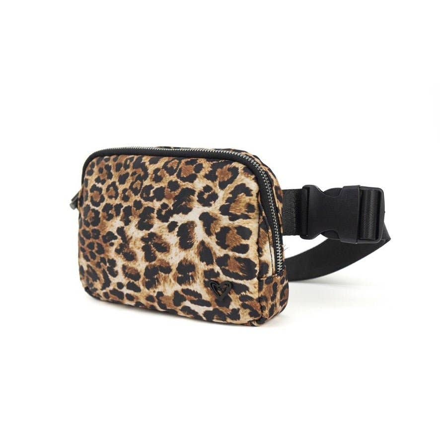 Dixie Nylon Belt | Crossbody Bag - Leopard