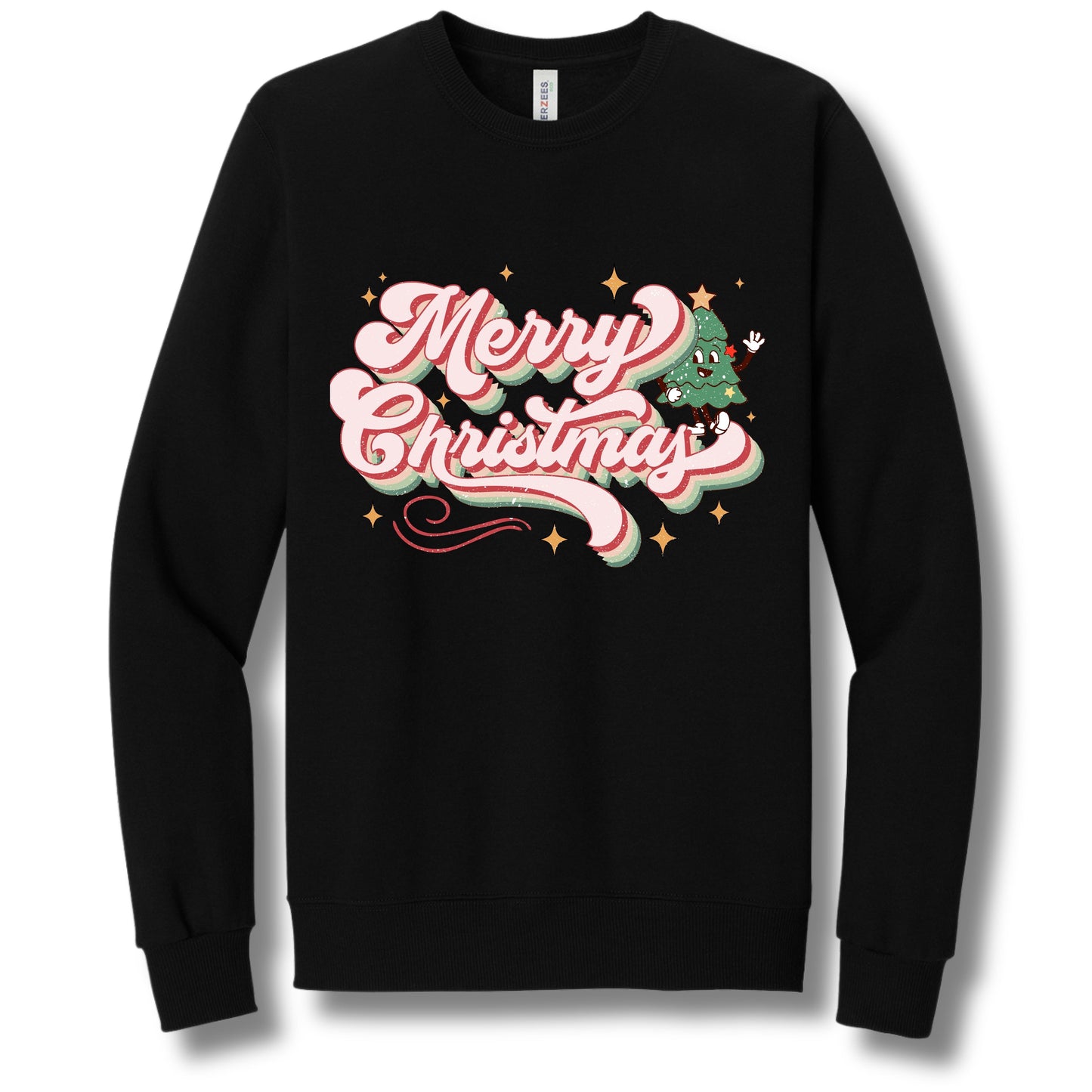 Retro Merry Christmas | Crewneck Sweatshirt