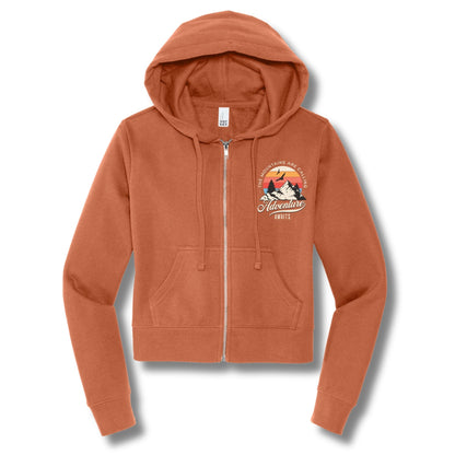 Mountains Are Calling | Waist Length Full-Zip Hoodie