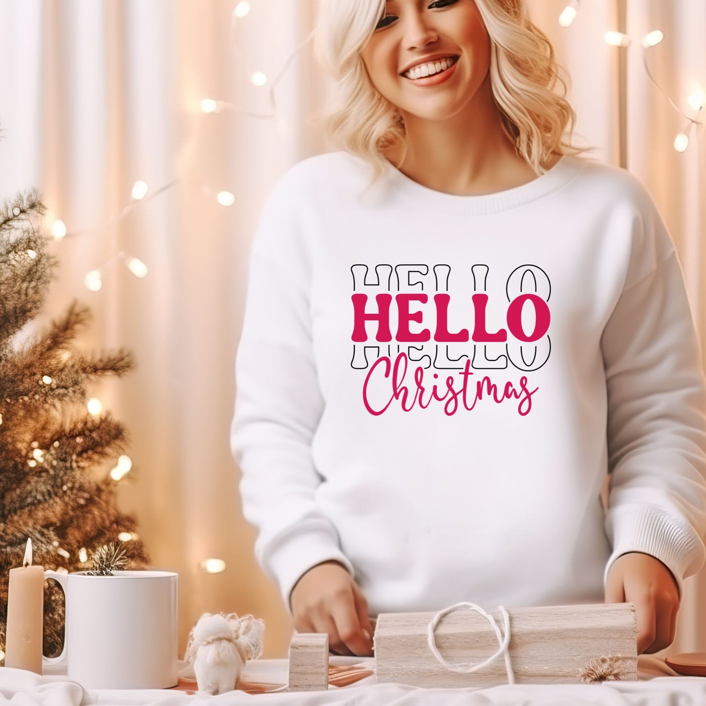 Hello Christmas | Crewneck Sweatshirt