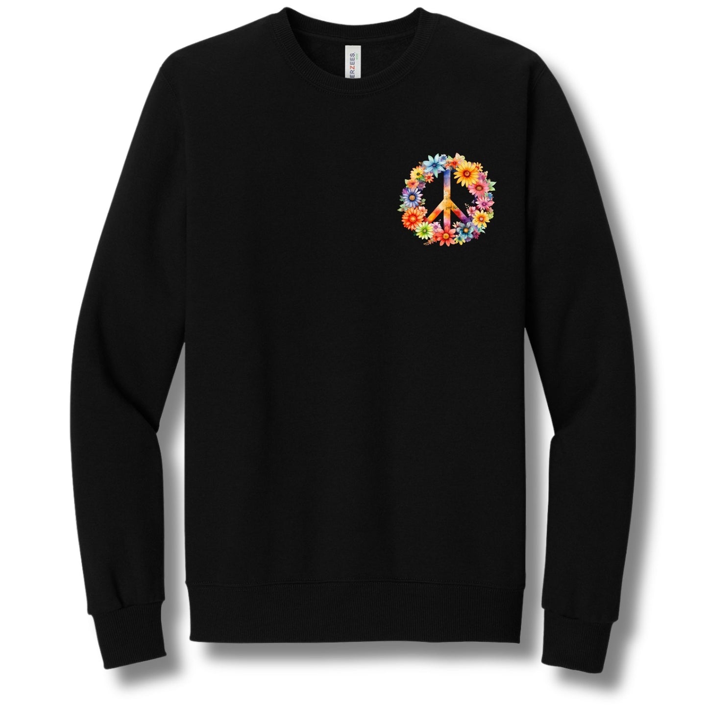 Flowered Peace | Crewneck Sweatshirt