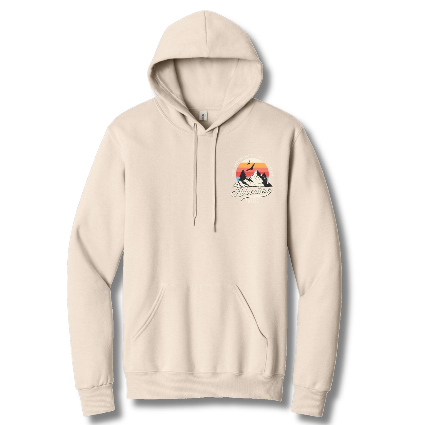 Mountains Are Calling Left Chest | Hoodie Sweatshirt