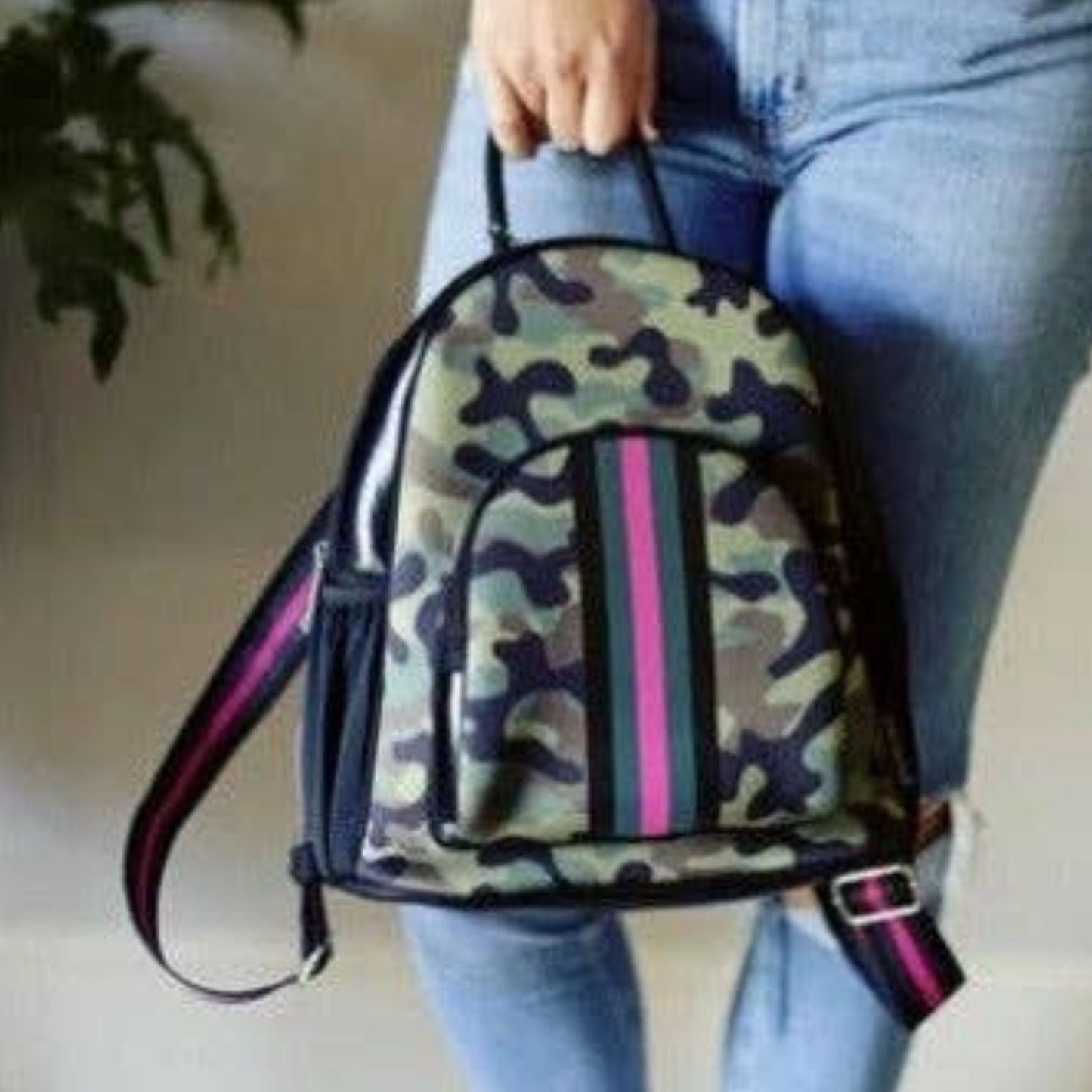 Pink Army Backpack