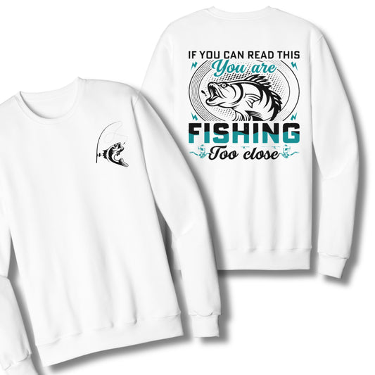 Fishing Too Close | Crewneck Sweatshirt