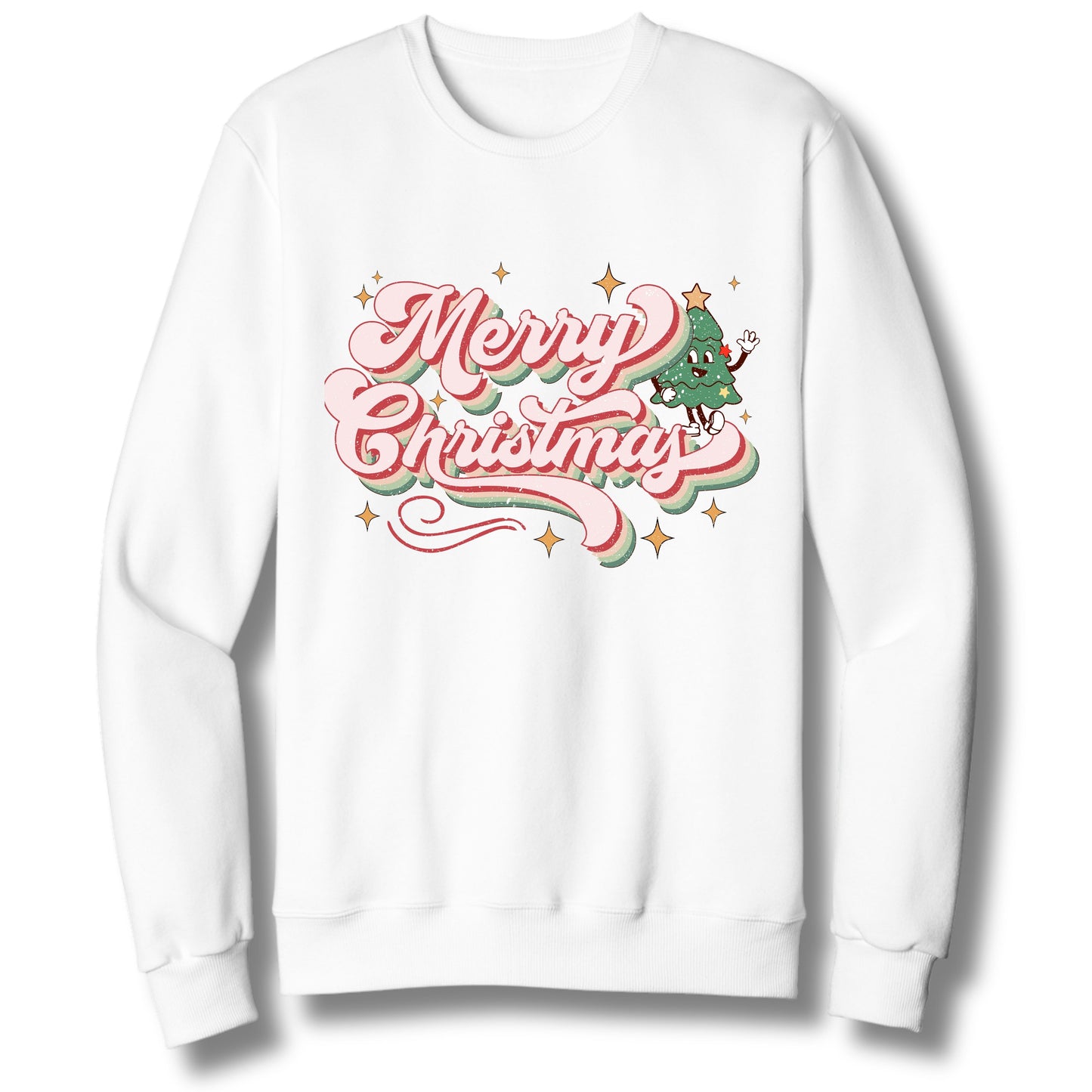 Retro Merry Christmas | Crewneck Sweatshirt