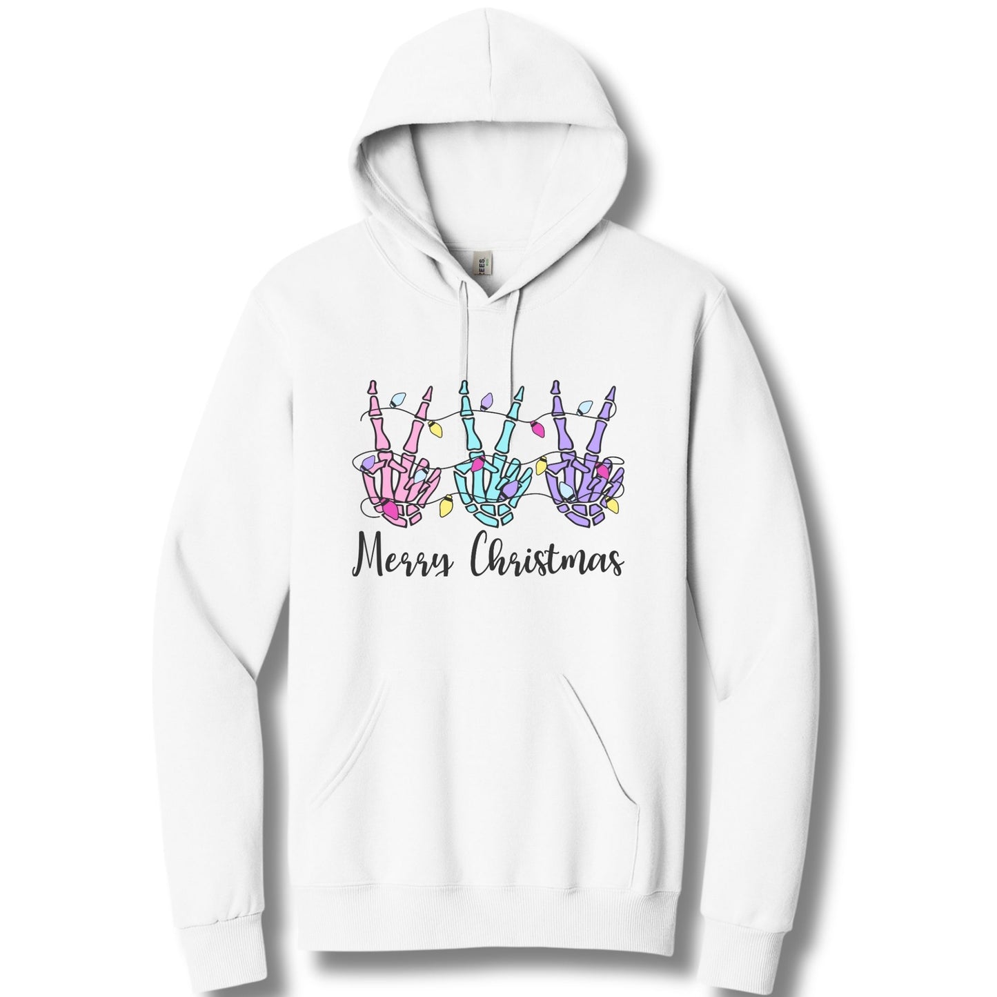 Skeleton Hands Merry Christmas | Hoodie Sweatshirt