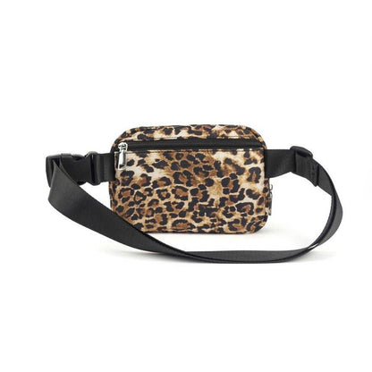 Dixie Nylon Belt | Crossbody Bag - Leopard