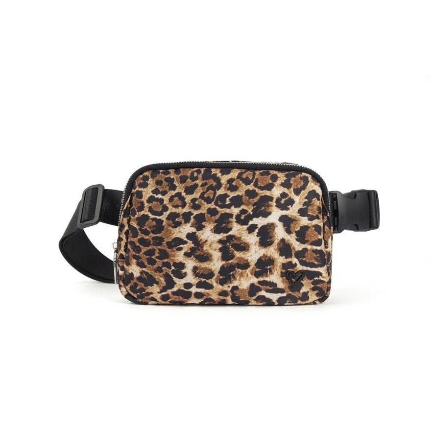 Dixie Nylon Belt | Crossbody Bag - Leopard